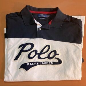 Ralph Lauren Men's Black and White Polo Shirt